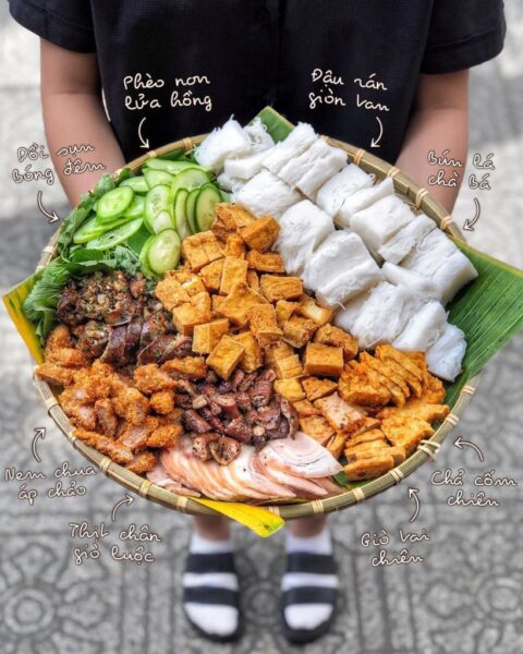 Tổng hợp Hình ảnh bún đậu mắm tôm có chú thích