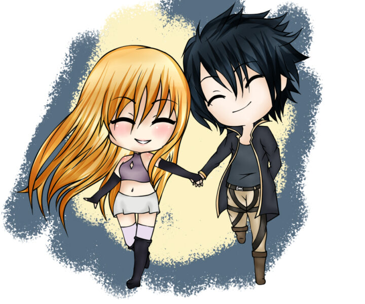 Tổng hợp Hình ảnh chibi tình yêu của nhân vật Attack on Titan