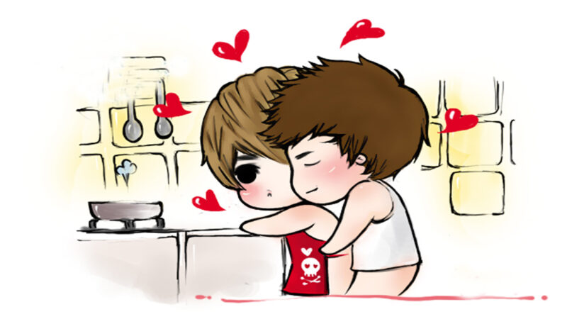 Tổng hợp Hình ảnh Chibi tình yêu nấu ăn cùng nhau