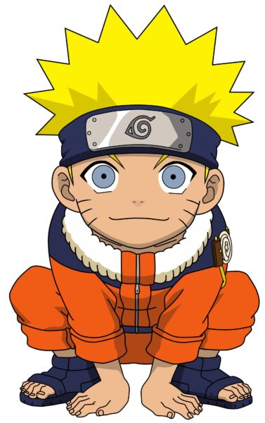 Tổng hợp Hình ảnh Naruto chibi - Naruto ngồi kiểu ếch