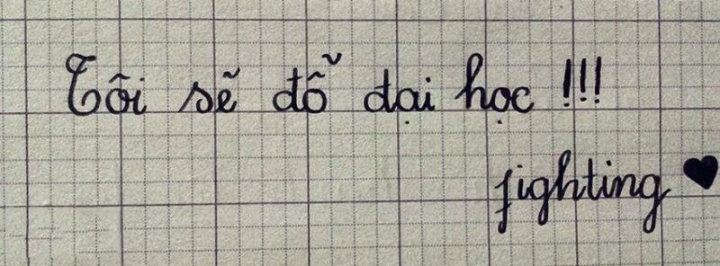 Tổng hợp Hình ảnh quyết tâm ôn thi khắc họa qua chữ viết