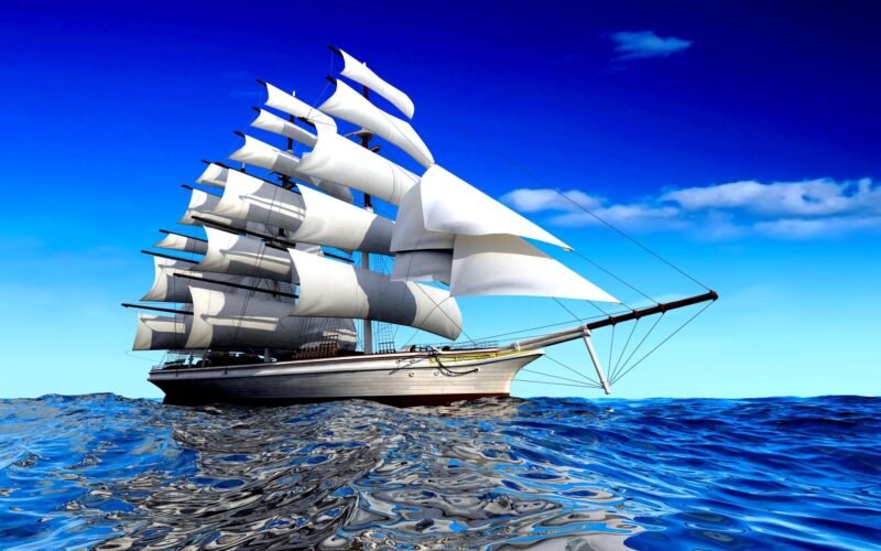 Tải ảnh nền cho desktop thuyền buồm ra khơi