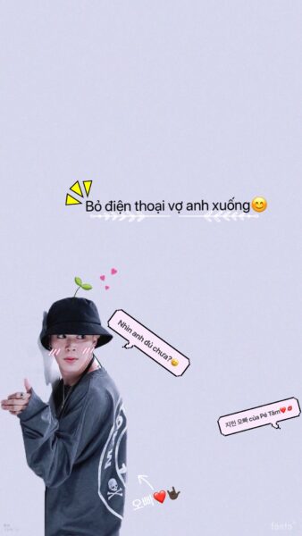 ảnh nền điện thoại hài hước dành cho con gái