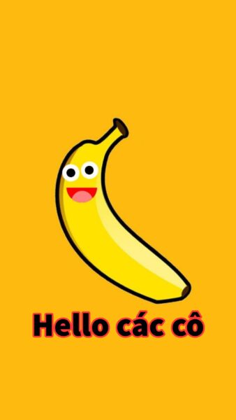 ảnh nền điện thoại hài hước quả chuối cực nhây