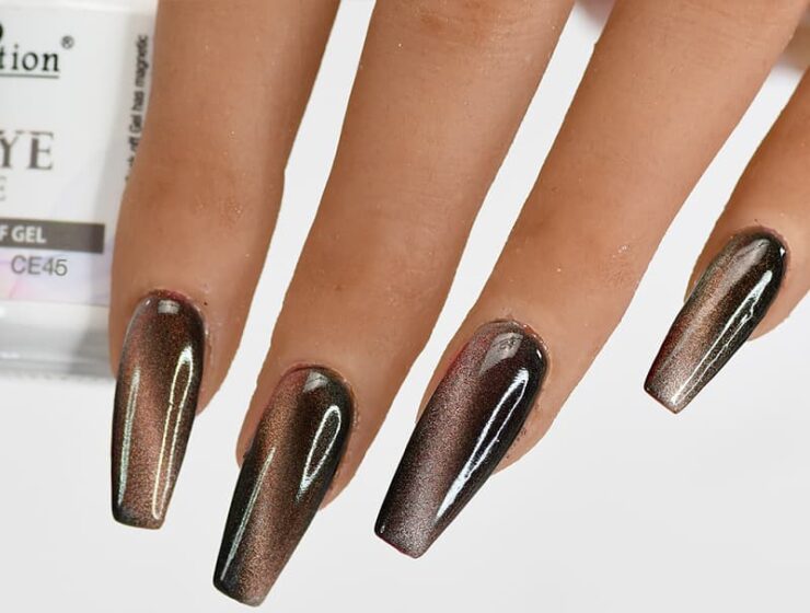 Top những Mẫu nail móng mắt mèo dáng dài