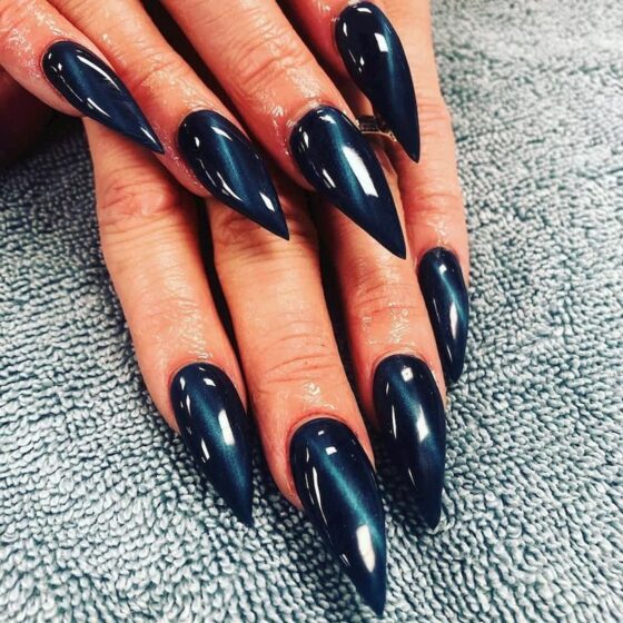 Top những Mẫu nail móng mắt mèo móng nhọn