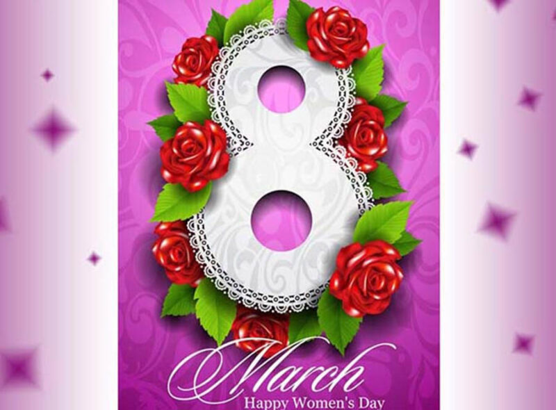 Ảnh 8 3 đẹp hao hồng quanh số 8