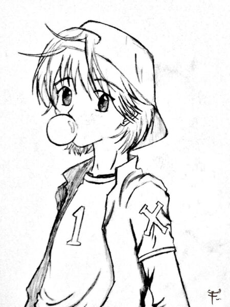 ảnh anime trắng đen phong cách cực cool