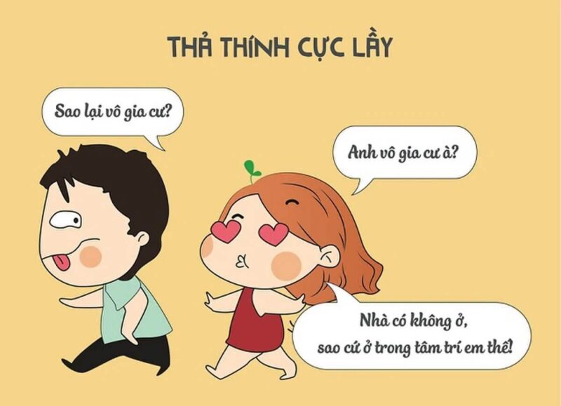 ảnh chế thả thính dễ thương