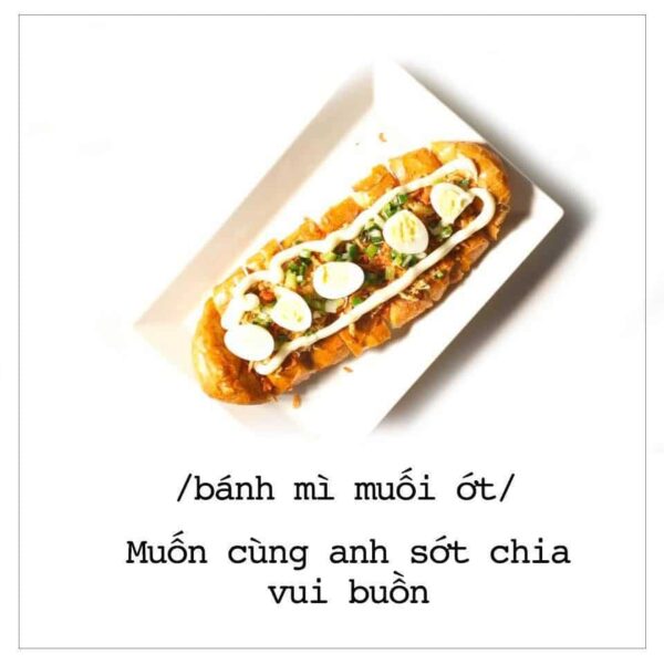 ảnh chế thả thính đồ ăn