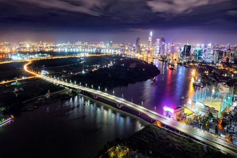 Ảnh Sài Gòn - Thủ Thiêm về đêm