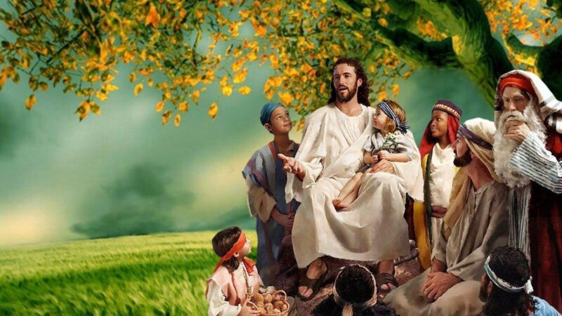 Ảnh thiên chúa trò chuyện cùng người dân