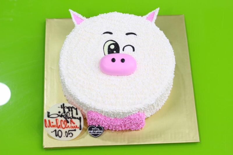 bánh sinh nhật con heo (lợn) cho người tuổi Hợi cute đẹp cho bé