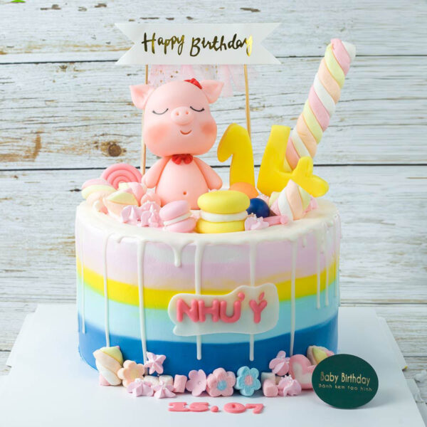Bánh Sinh Nhật Con Heo (Lợn) dễ thương cho người tuổi Hợi
