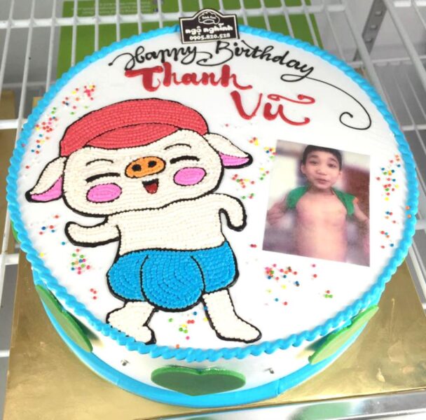Bánh Sinh Nhật Con Heo (Lợn) tặng bé trai tuổi Hợi