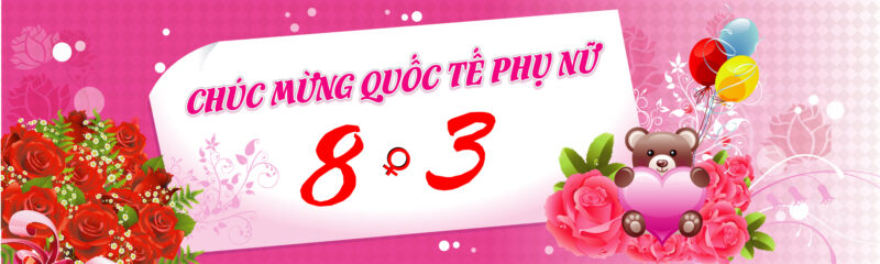 Tổng hợp Hình ảnh 8 3 đẹp băng rôn chúc mừng