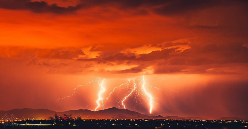 Tổng hợp Hình ảnh sét đẹp trong đêm