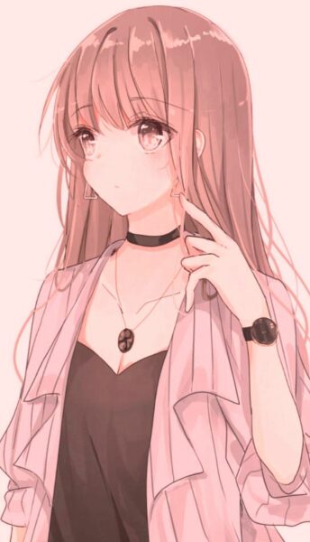 Hình ảnh avatar ngầu tóc hồng