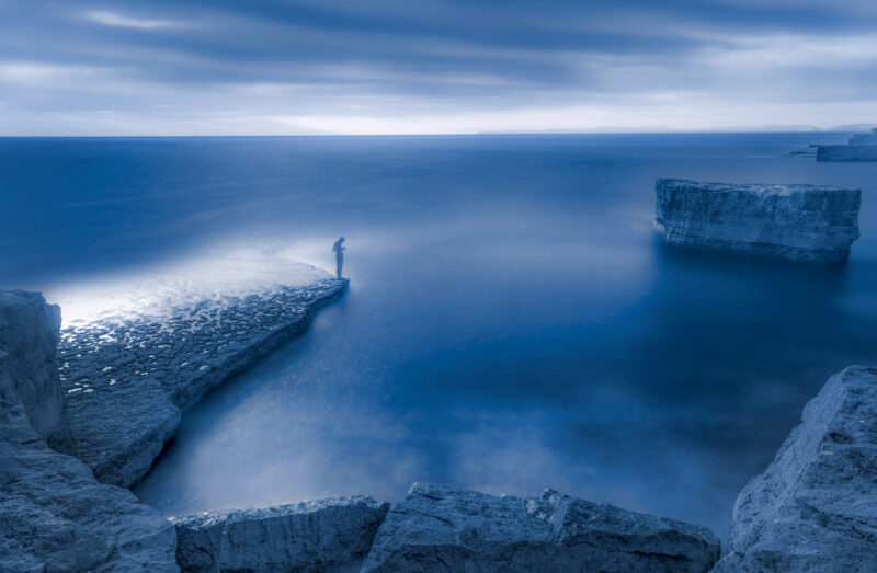 Tải xuống Hình nền cute màu xanh dương đậm