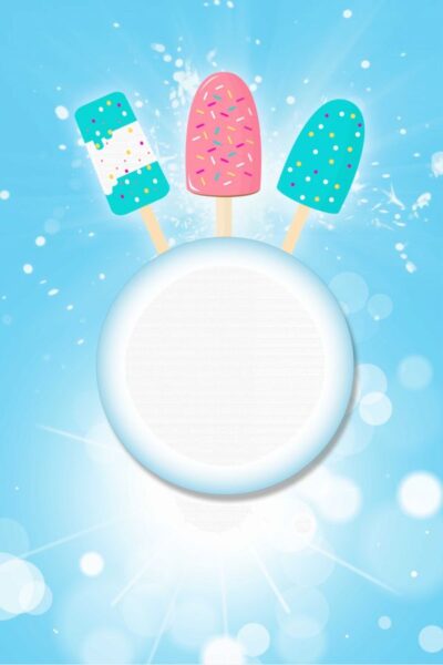 Tải xuống Hình nền cute màu xanh dương và que kem