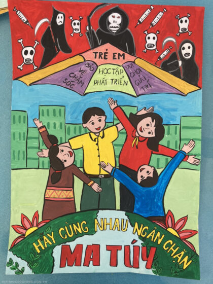 vẽ tranh phòng chống ma túy