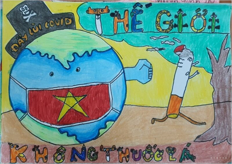 Tranh vẽ thế giới không khói thuốc