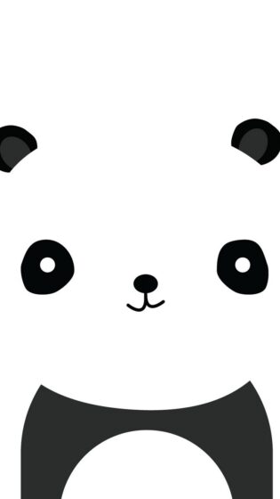 Tổng hợp Hình ảnh nền gấu đen trắng dễ thương