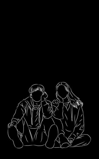 Avatar đen cặp đôi