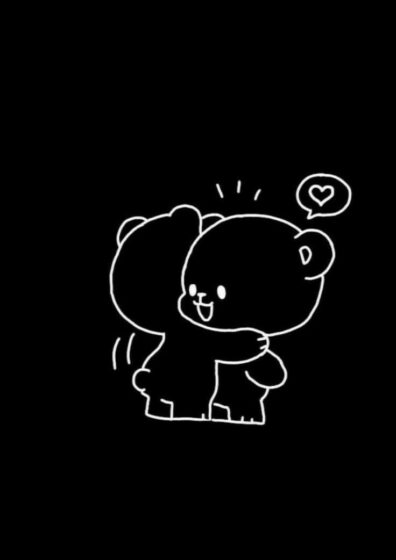 Hình avatar đen cute