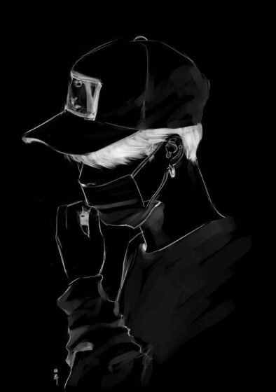 Hình avatar đen ngầu nam